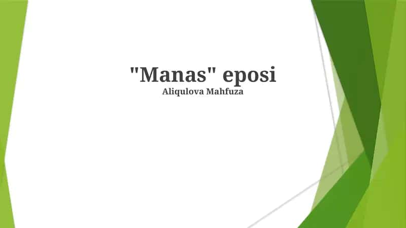 "Manas" eposi 1