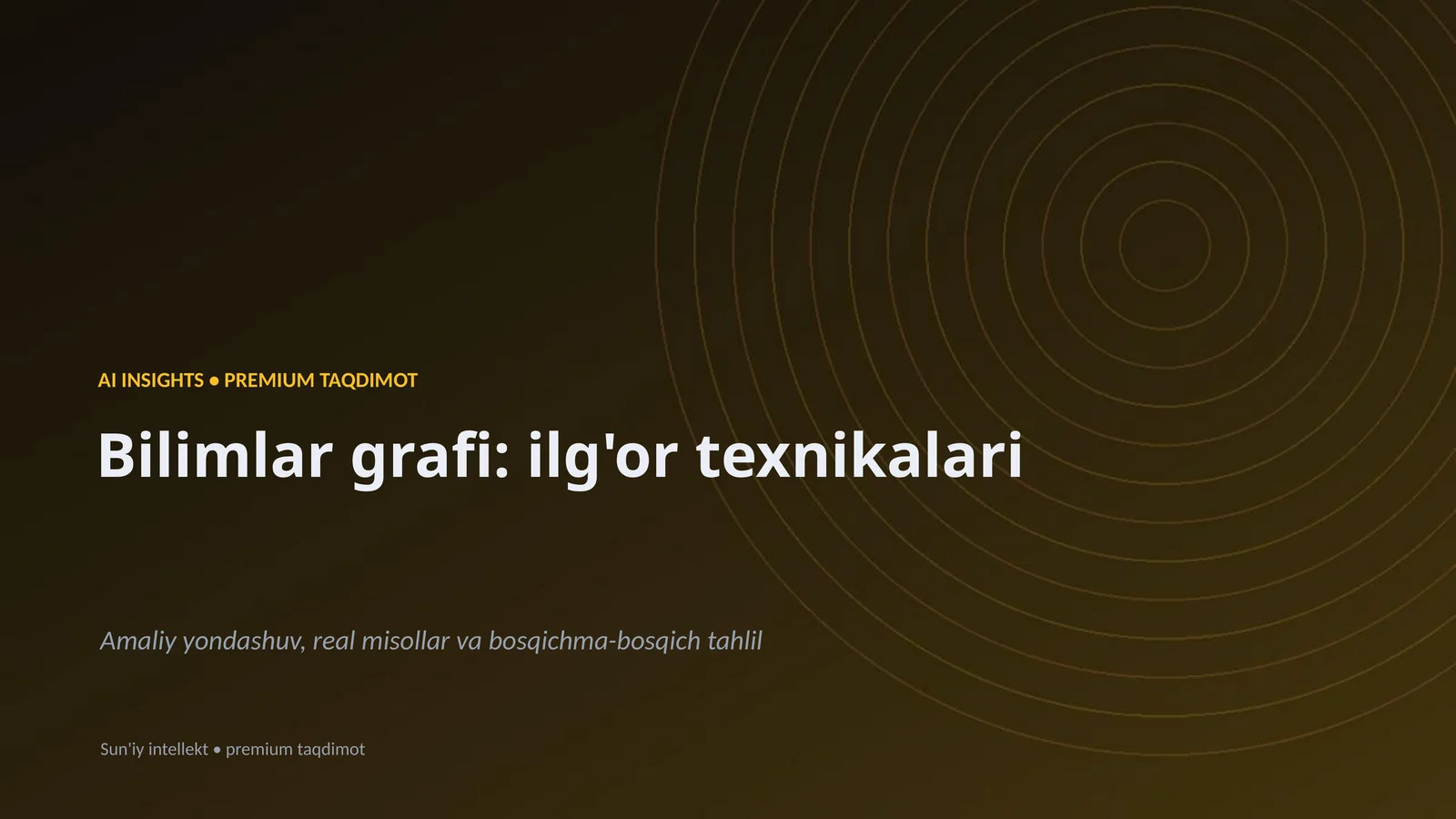 AI INSIGHTS • PREMIUM TAQDIMOT 1