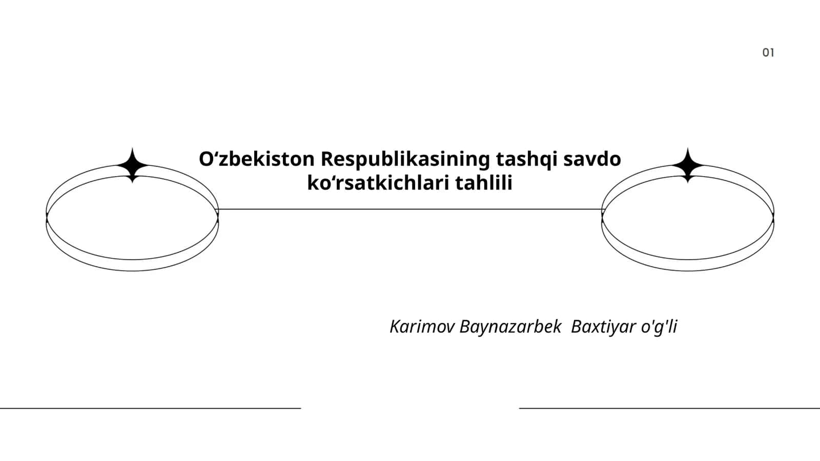 O‘zbekiston Respublikasining tashqi savdo ko‘rsatkichlari tahlili 1