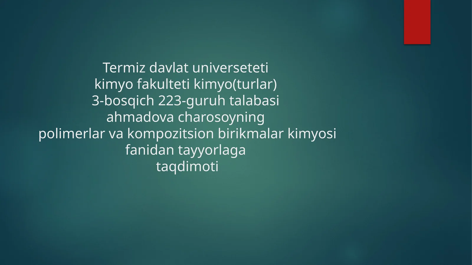 Polimer kompozitsion materiallar 1