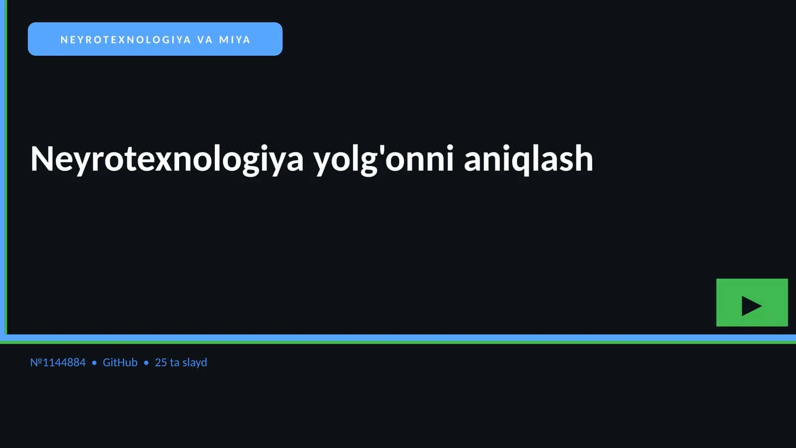 NEYROTEXNOLOGIYA VA MIYA 1