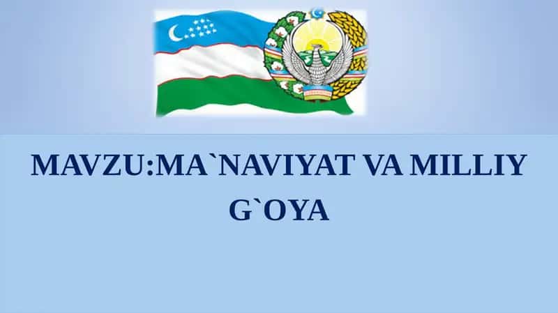 MA`NAVIYAT VA MILLIY G`OYA 1