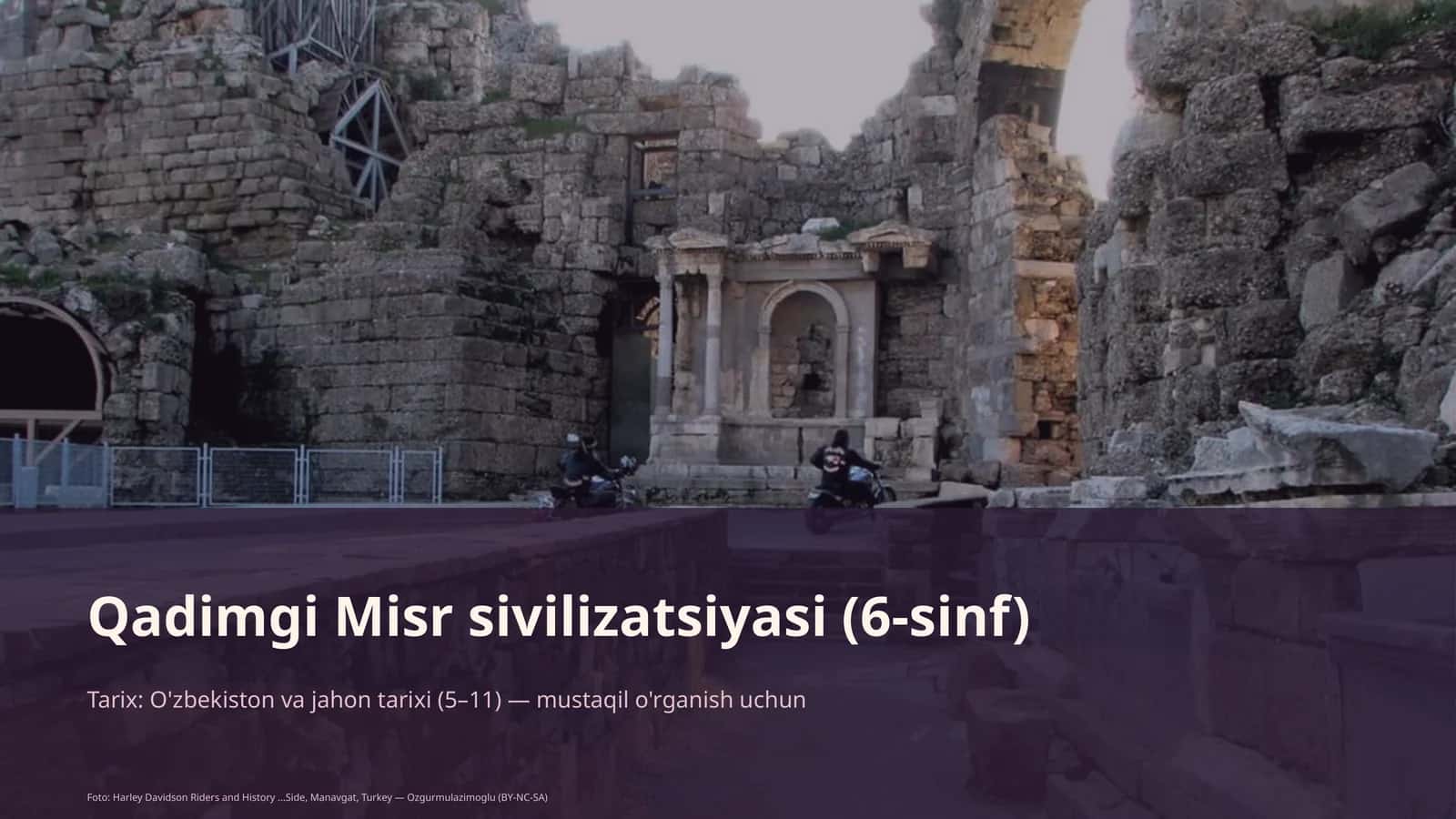 Qadimgi Misr sivilizatsiyasi (6-sinf) 1