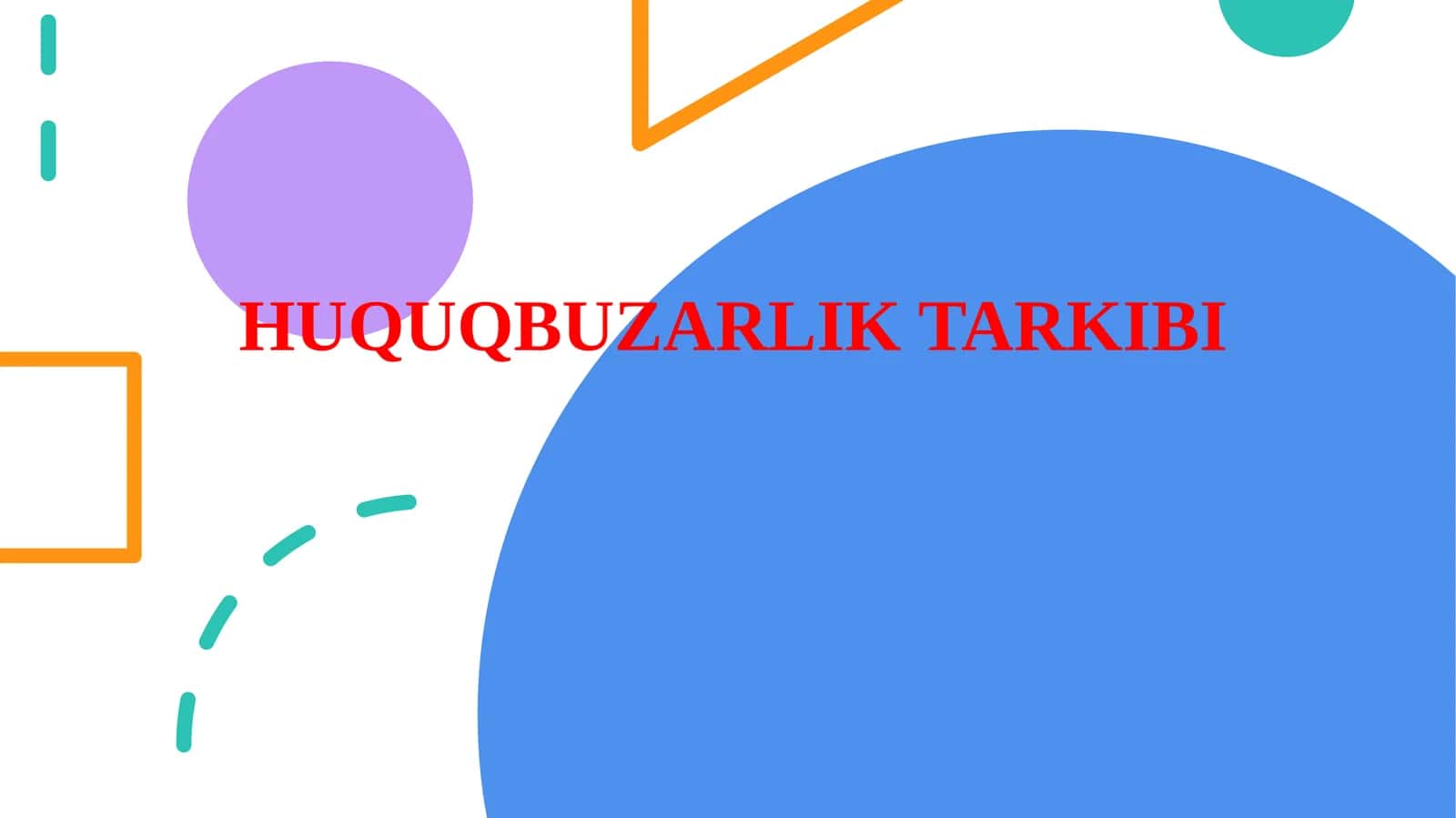 HUQUQBUZARLIK TARKIBI 1