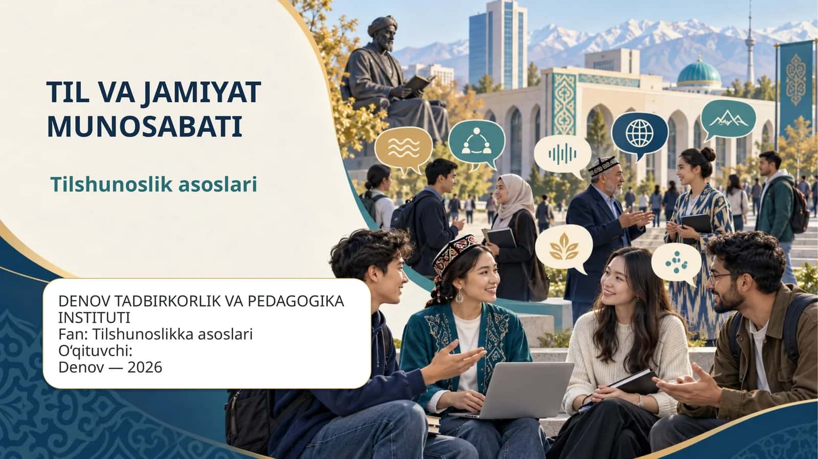 TIL VA JAMIYAT MUNOSABATI 1