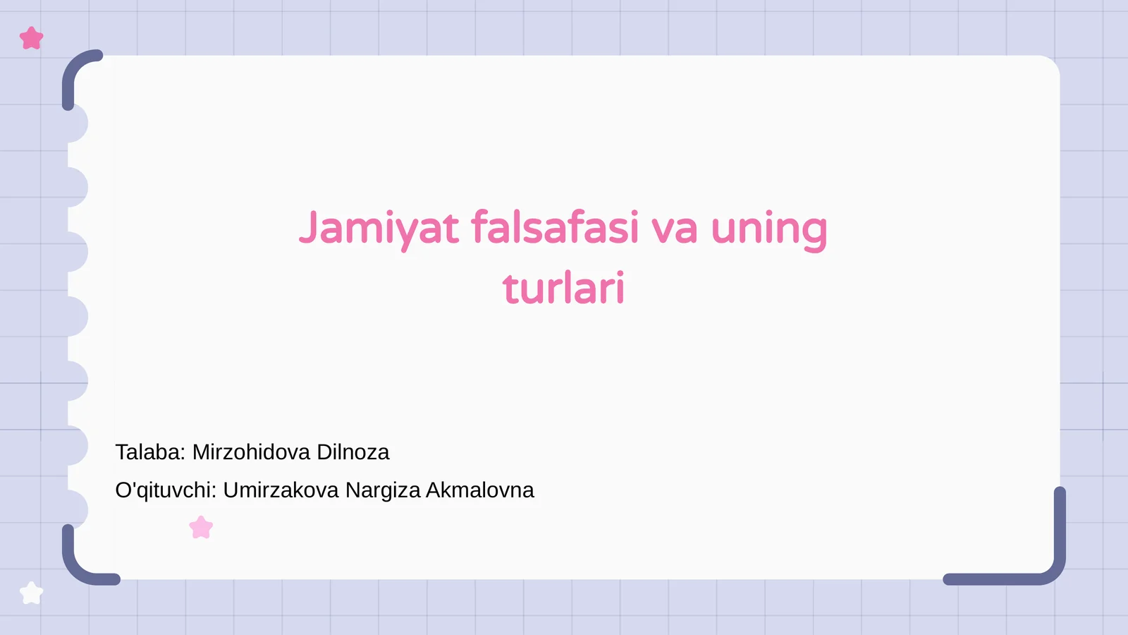 Jamiyat falsafasi va uning turlari 1