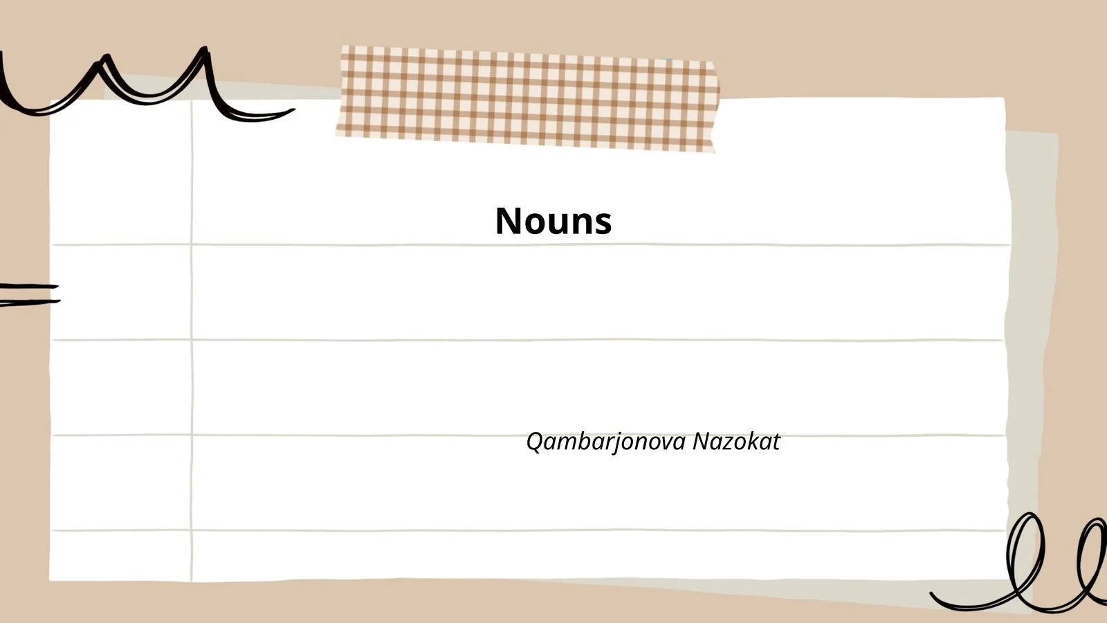 Common Nouns 1