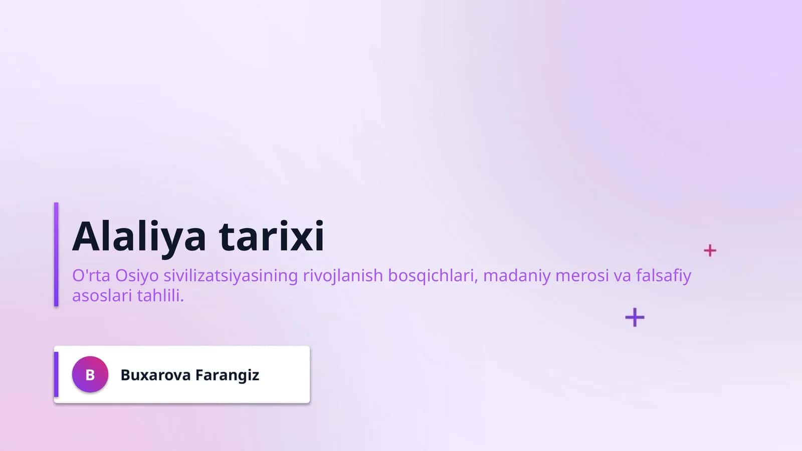Alaliya tarixi 1