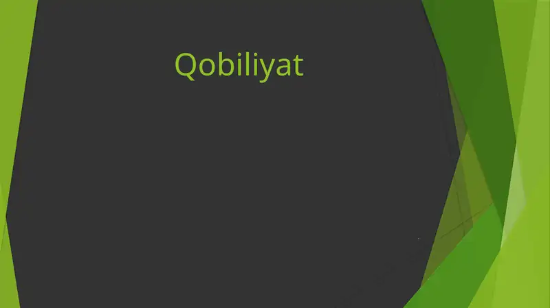 Qobiliyat 1