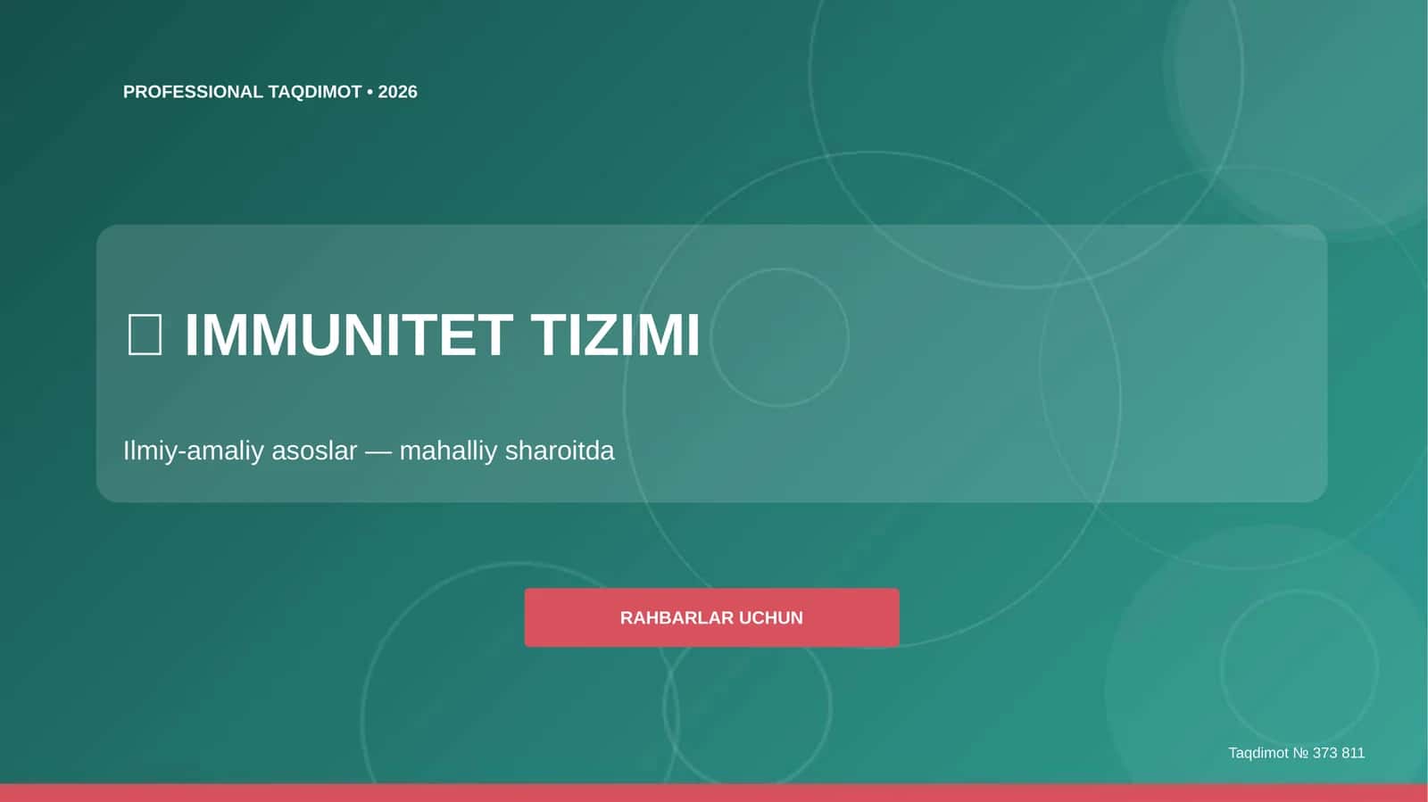 IMMUNITET TIZIMI 1