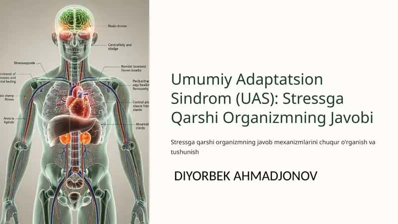 Umumiy Adaptatsion Sindrom (UAS): Stressga Qarshi Organizmning Javobi 1