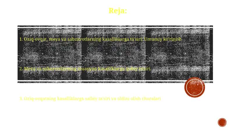 Oziq-ovqatlar va meva-sabzavotlarning kasalliklarga ta'siri 1