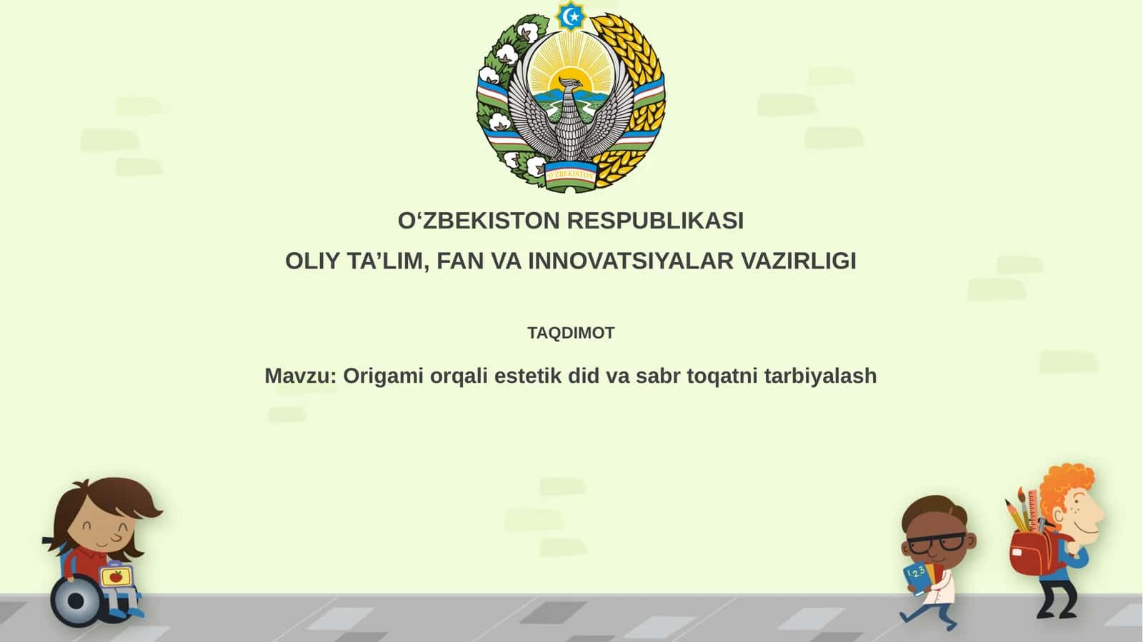 Origami tushunchasi 1