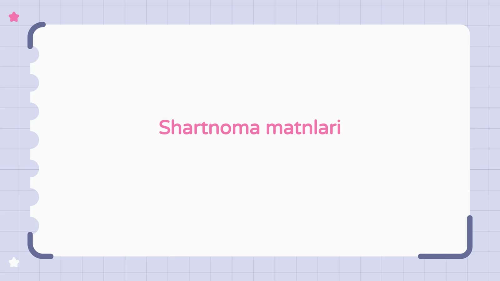 Shartnoma matnlari 1