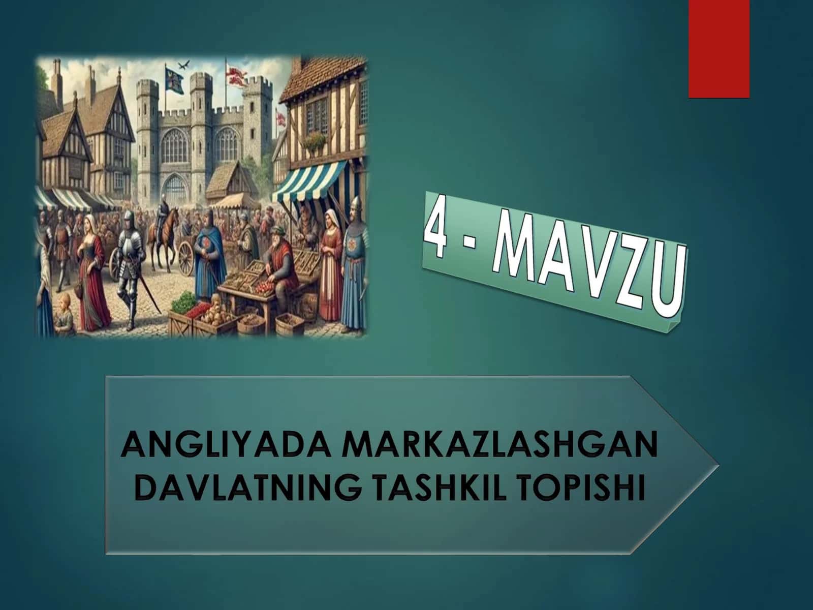 8-sinf Jahon tarixi 4-mavzu 1