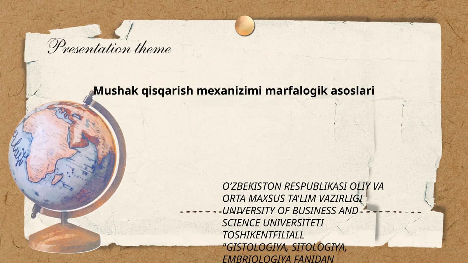 Mushak qisqarish mexanizimi marfalogik asoslari 1