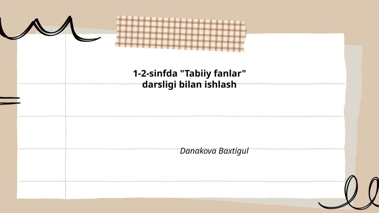 1-2-sinfda "Tabiiy fanlar" darsligi bilan ishlash 1