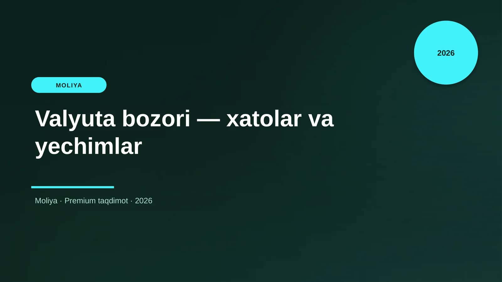 Valyuta bozori — xatolar va yechimlar 1
