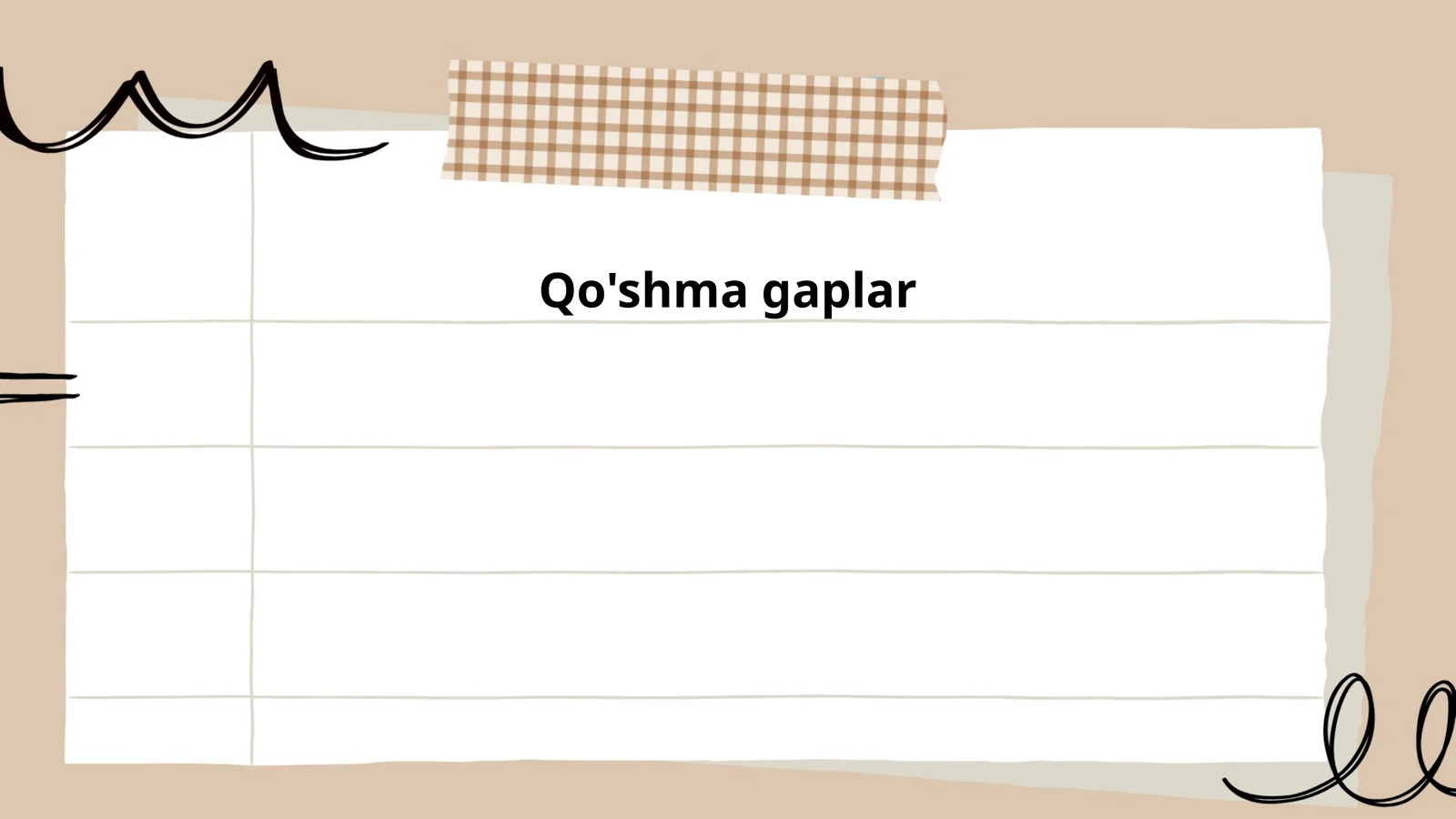 Qo'shma gaplar 1