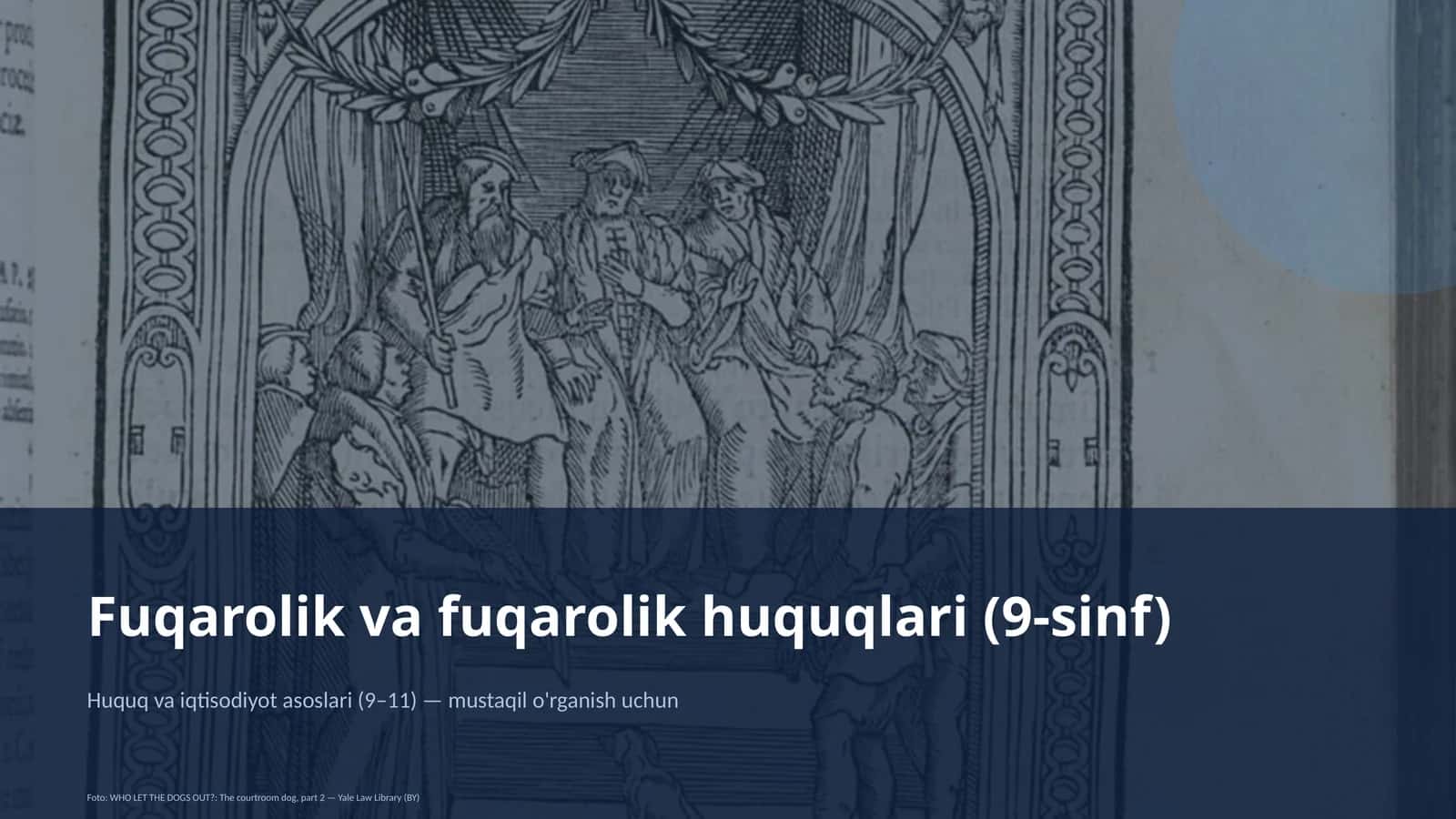 Fuqarolik va fuqarolik huquqlari (9-sinf) 1