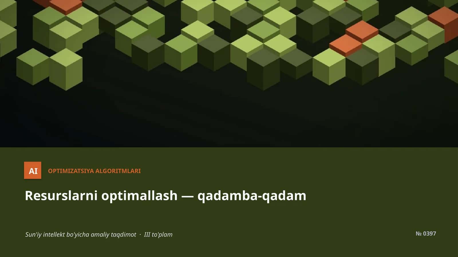 Optimizatsiya algoritmlari 1