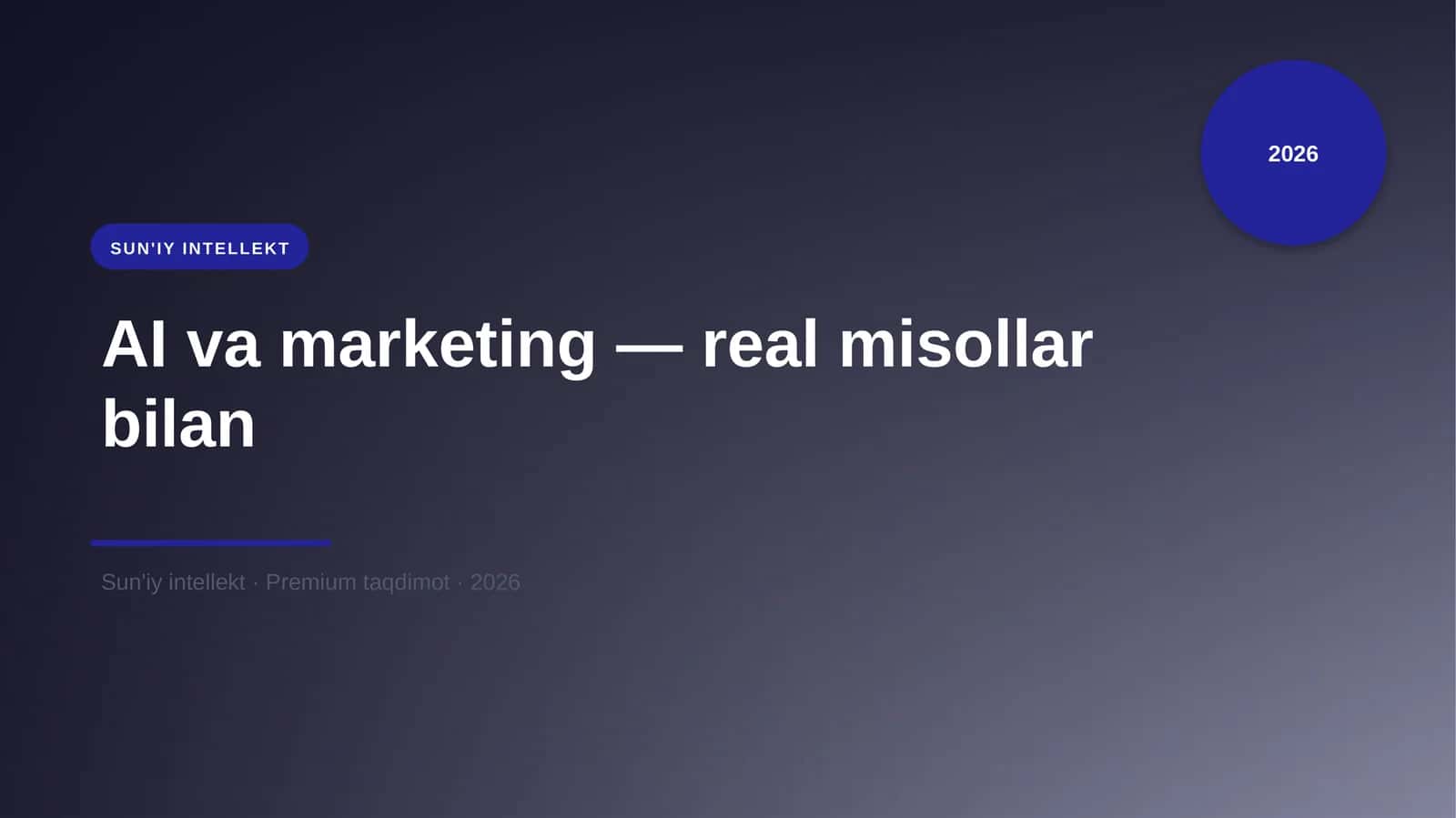 AI va marketing — real misollar bilan 1