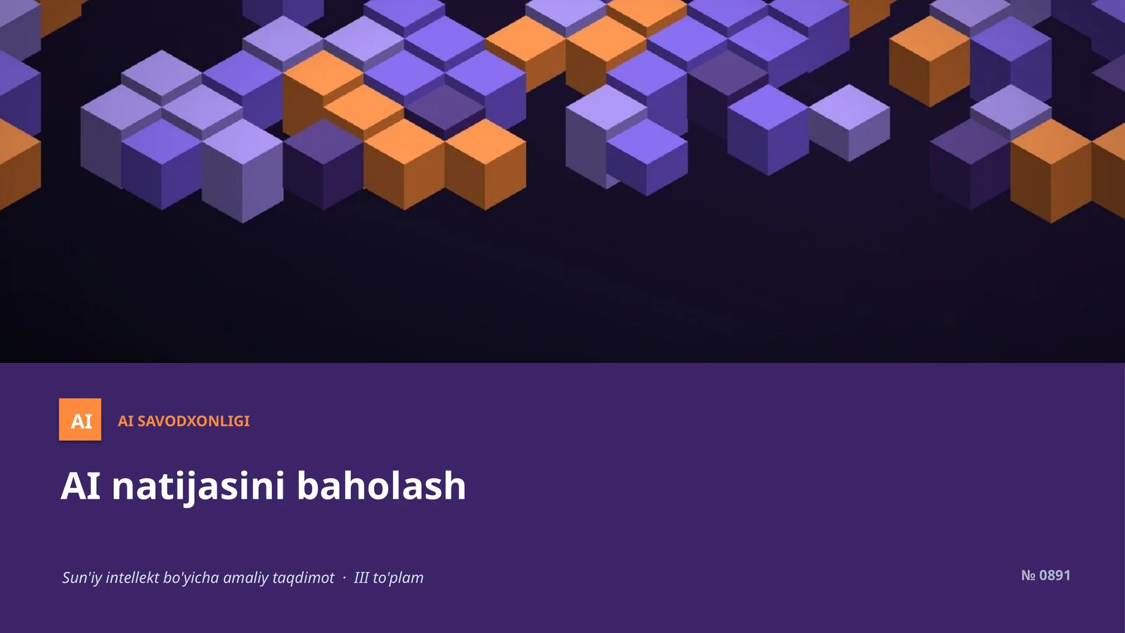AI SAVODXONLIGI 1