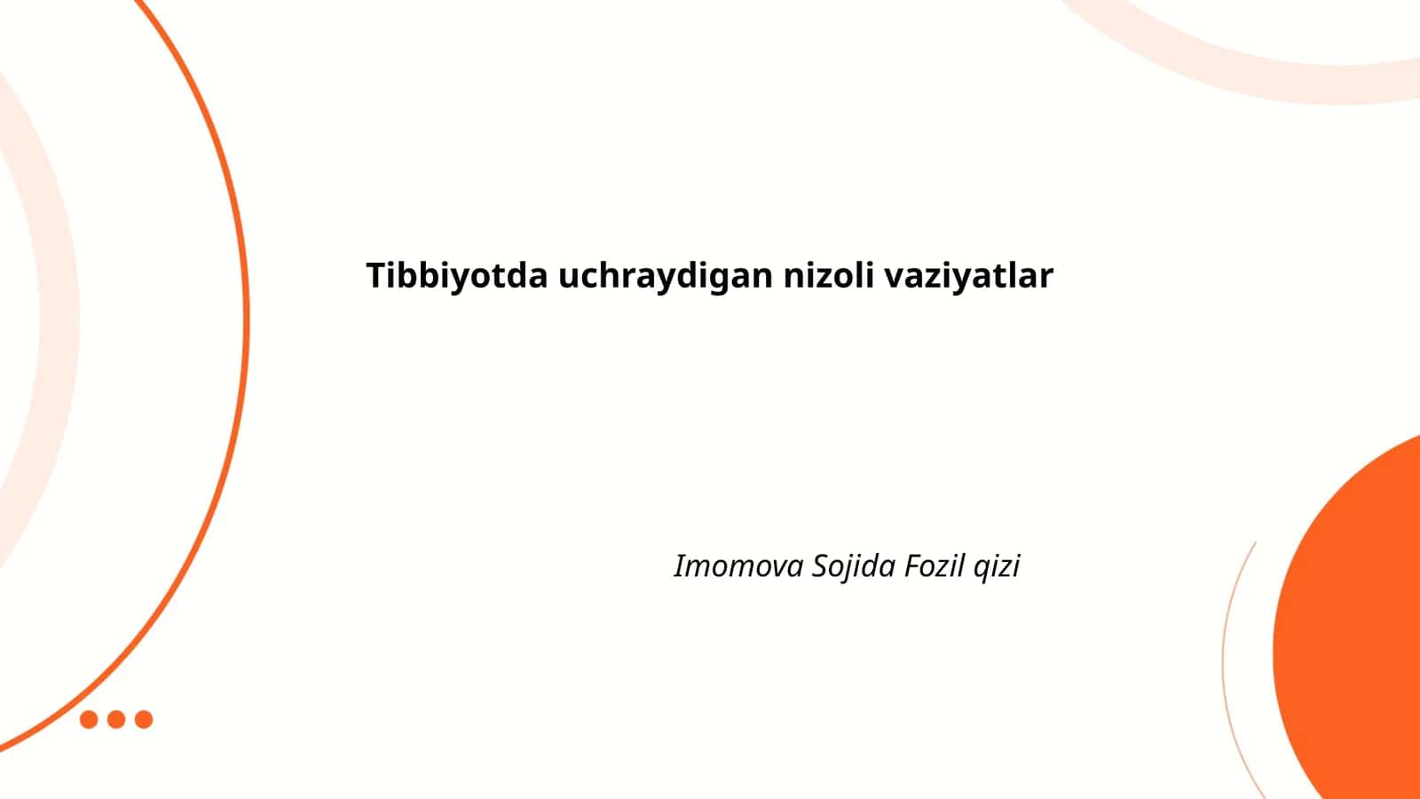 Davolash usullaridagi qarama-qarshiliklar 1