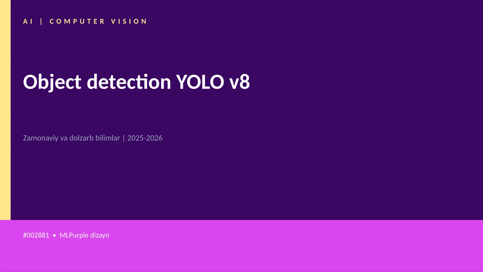 Object detection YOLO v8 1