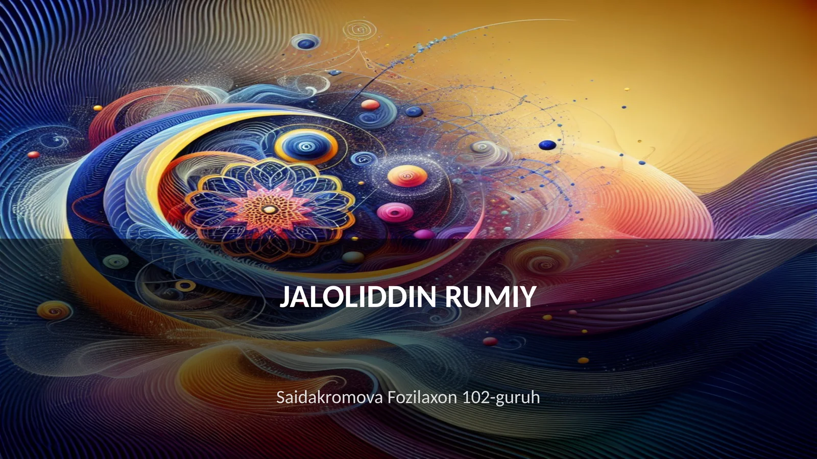 JALOLIDDIN RUMIY 1