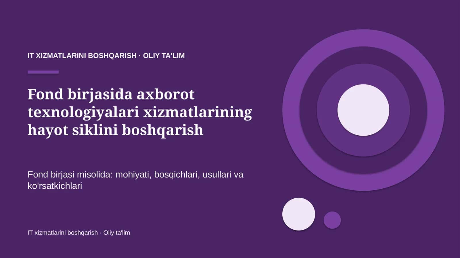 fond birjasida axborot texnologiyalari xizmatlarining hayot siklini boshqarish 5083 1