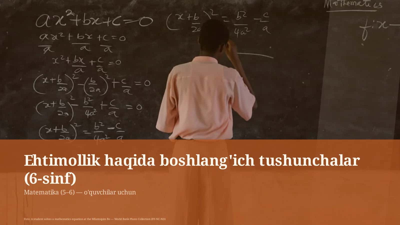 Ehtimollik haqida boshlang'ich tushunchalar (6-sinf) 1