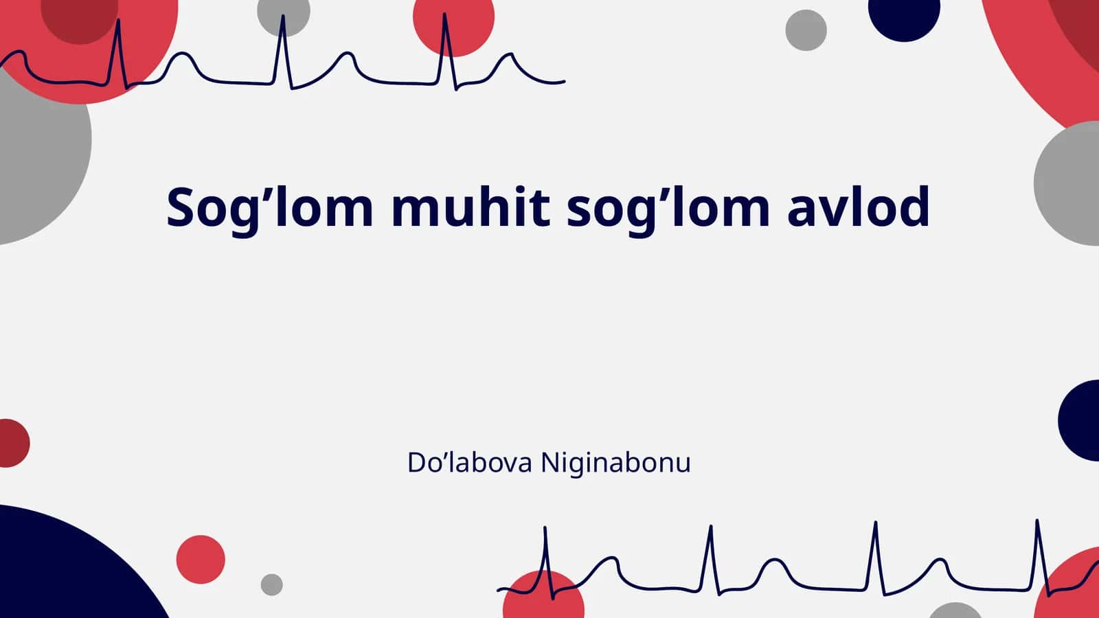 Sogʼlom muhit sogʼlom avlod 1
