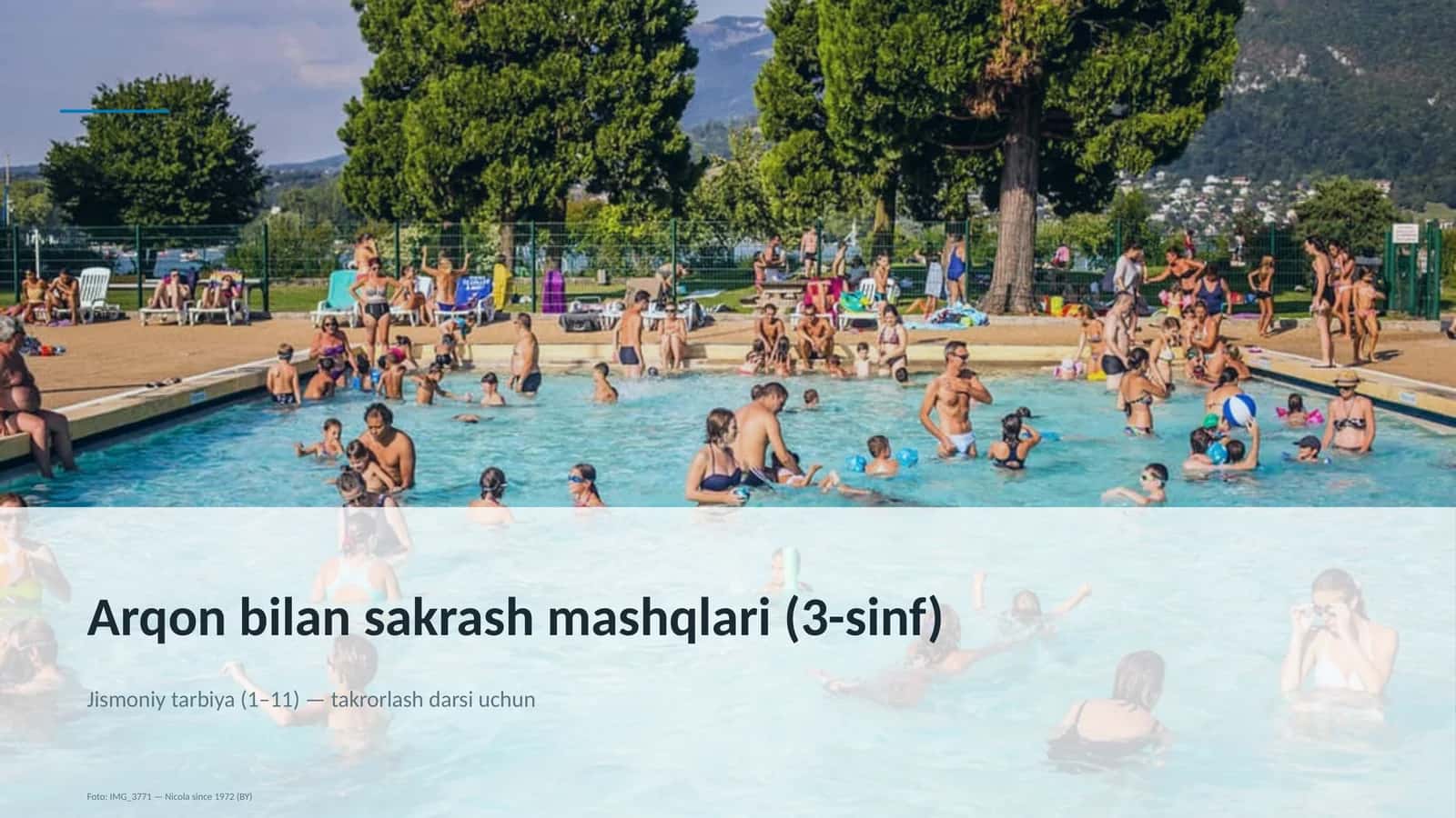 Arqon bilan sakrash mashqlari (3-sinf) 1