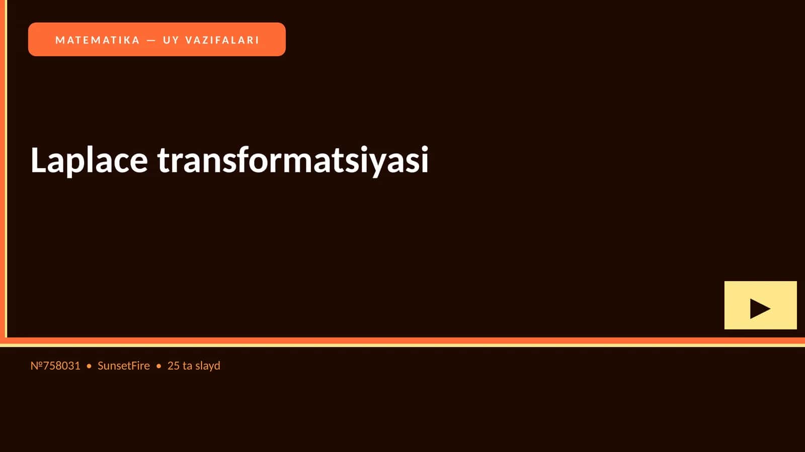Laplace transformatsiyasi 4