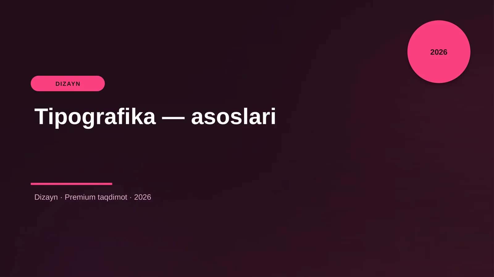 Tipografika — asoslari 1