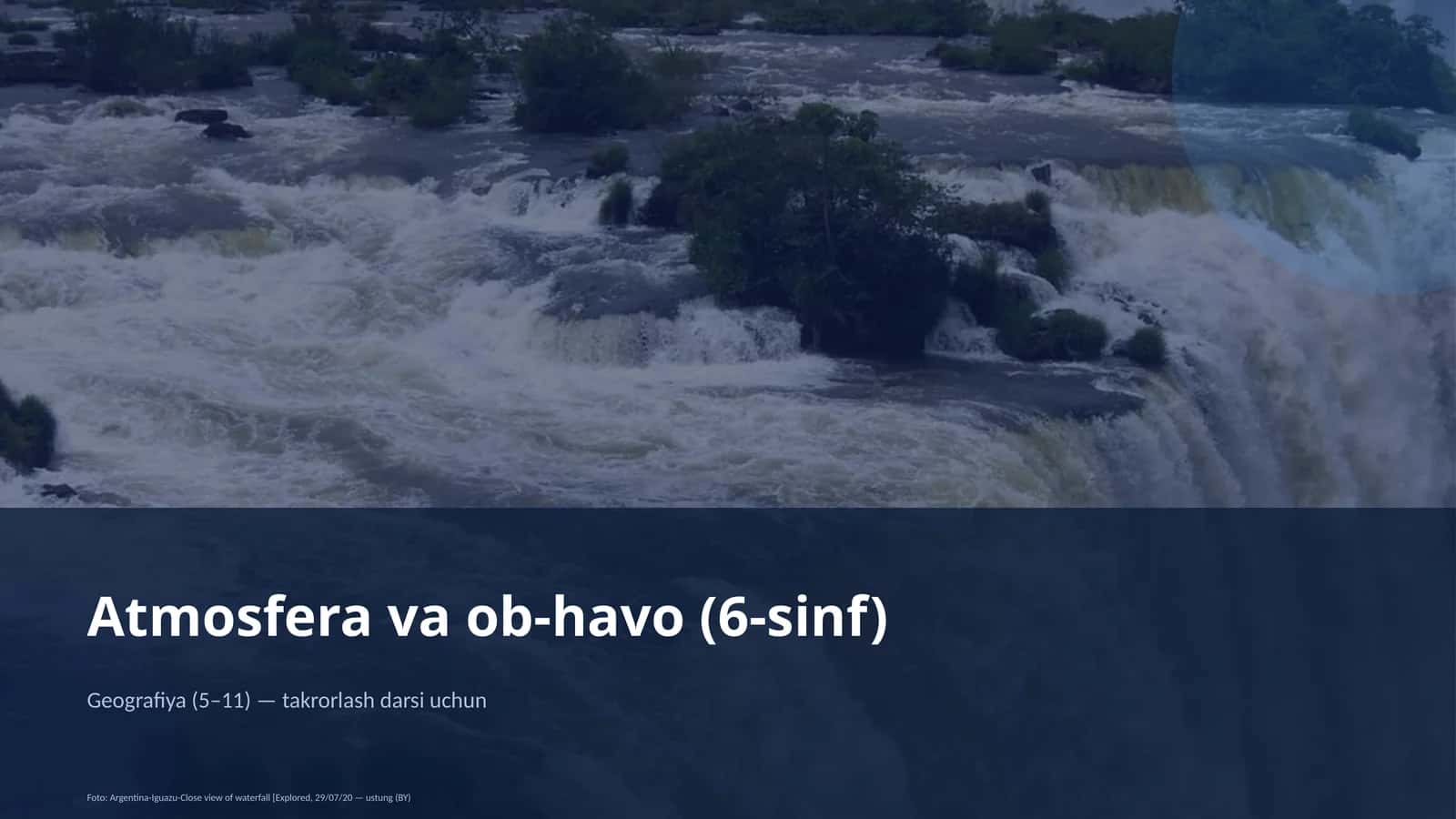 Atmosfera va ob-havo (6-sinf) 1
