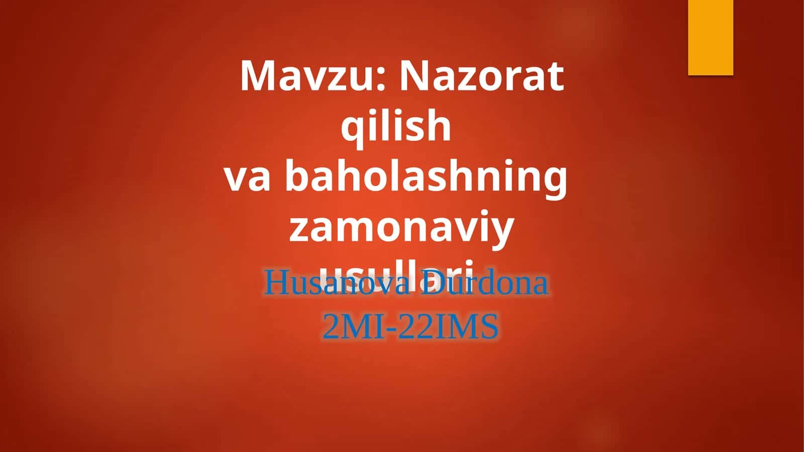 Nazorat qilish 1