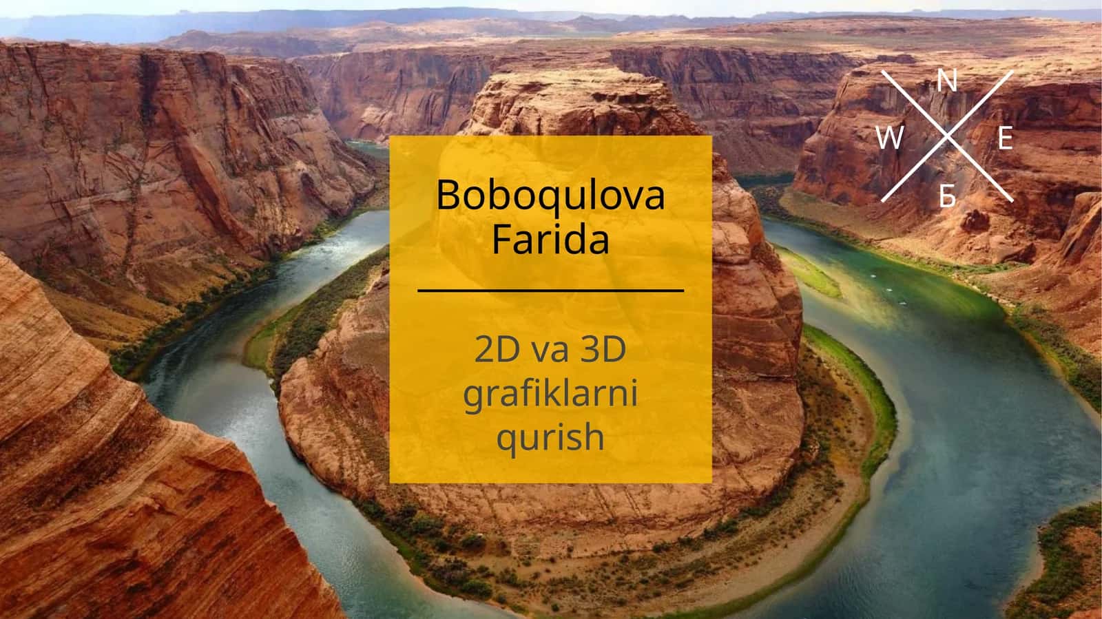 2D va 3D grafiklarni qurish 1