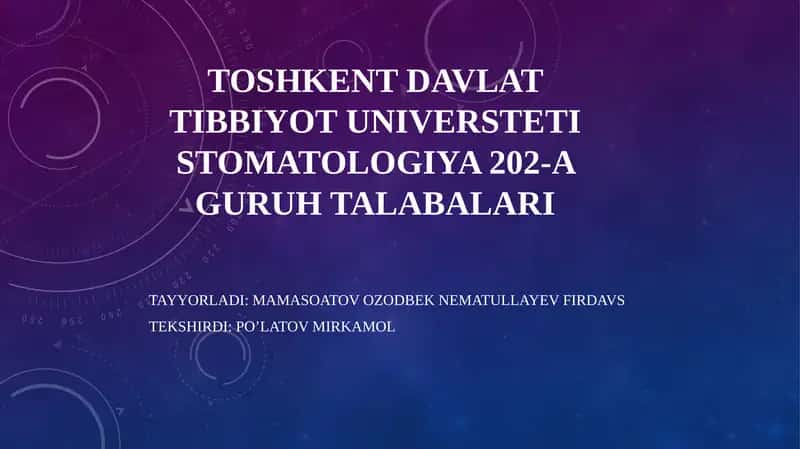 eshituv analizatorlari anatomiyasi 1