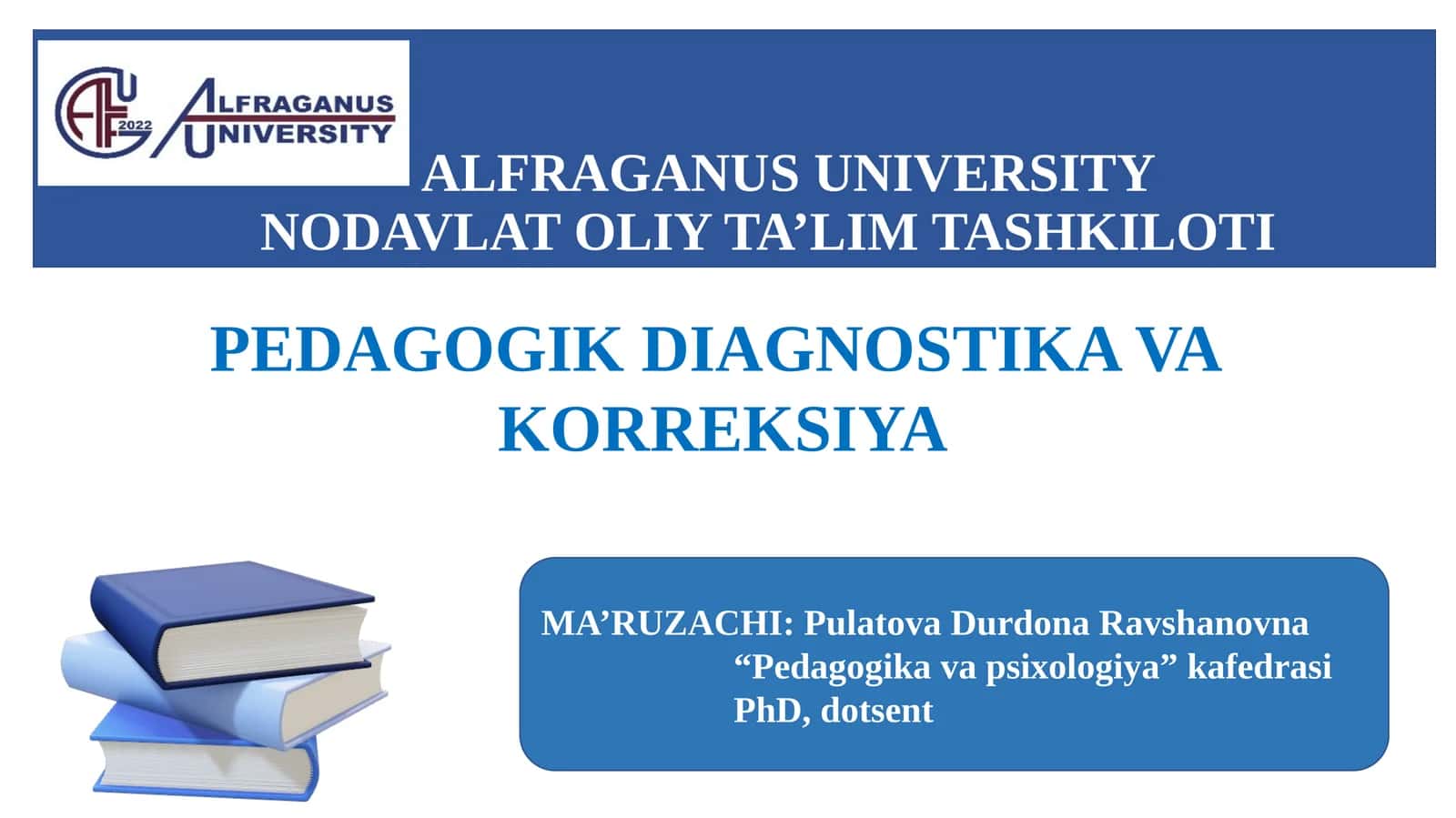 1-МAVZU. “Pedagogikdiagnostikavakorreksiya”fanigakirish. Fanningob’ekti,predmeti,maqsadivavazifalari 1