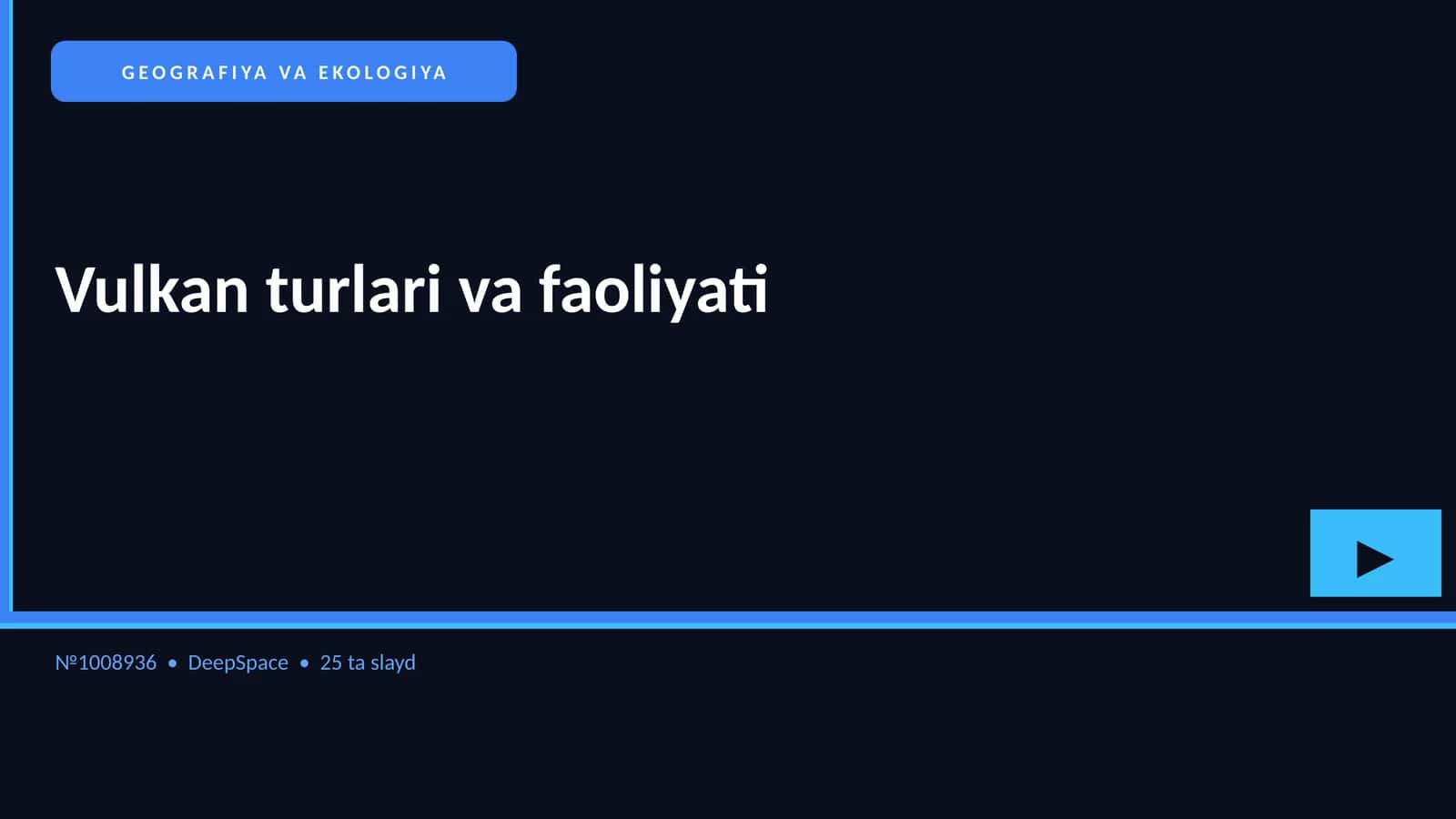 Vulkan turlari va faoliyati 1