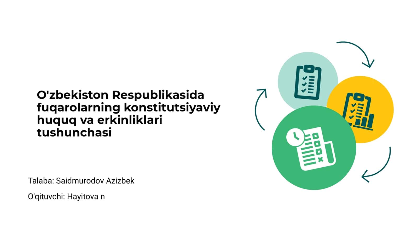 O'zbekiston Respublikasida fuqarolarning konstitutsiyaviy huquq va erkinliklari tushunchasi 1