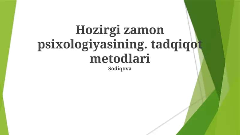 Neyro tasvirlash usullari 1
