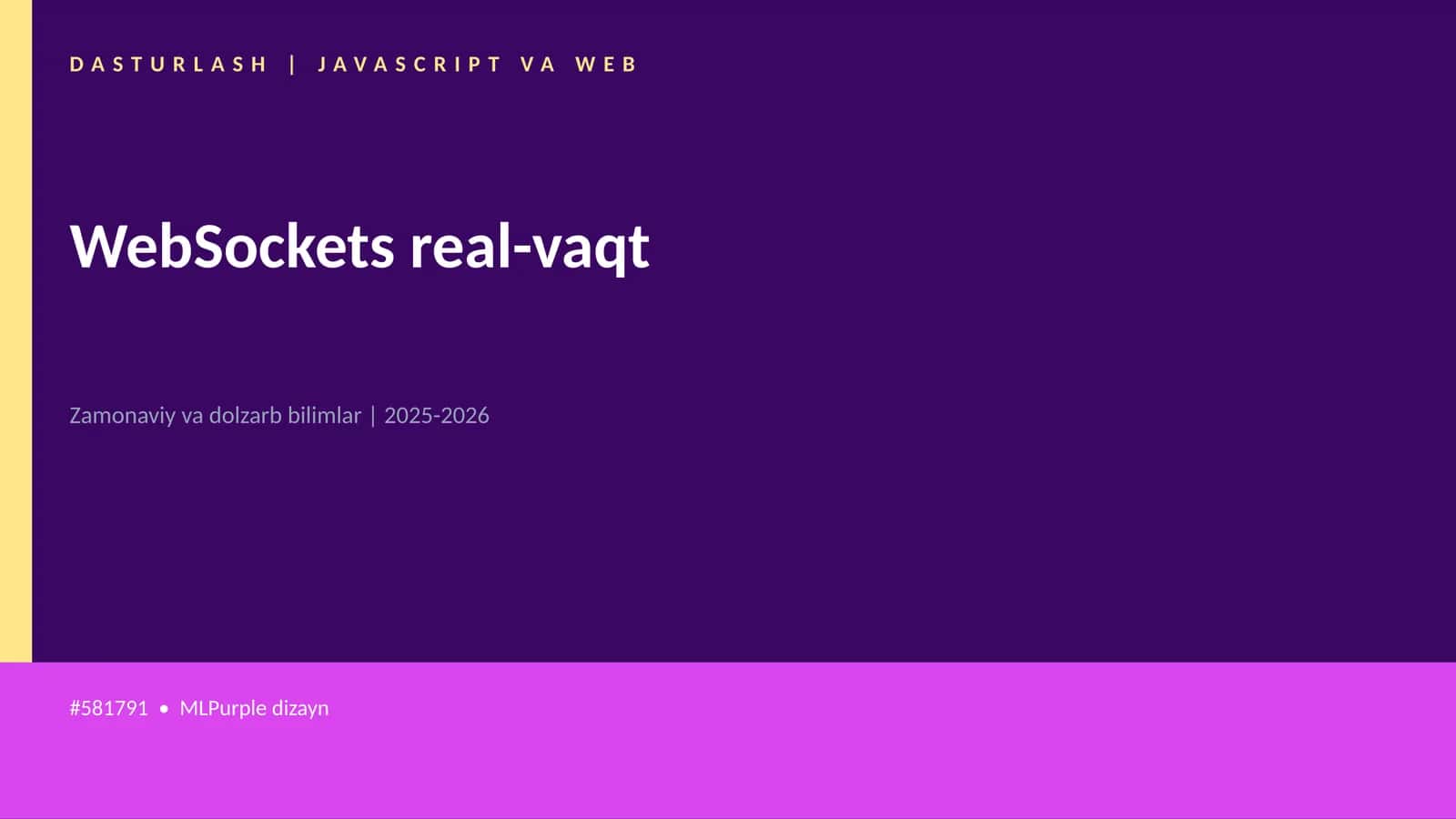WebSockets real-vaqt 1