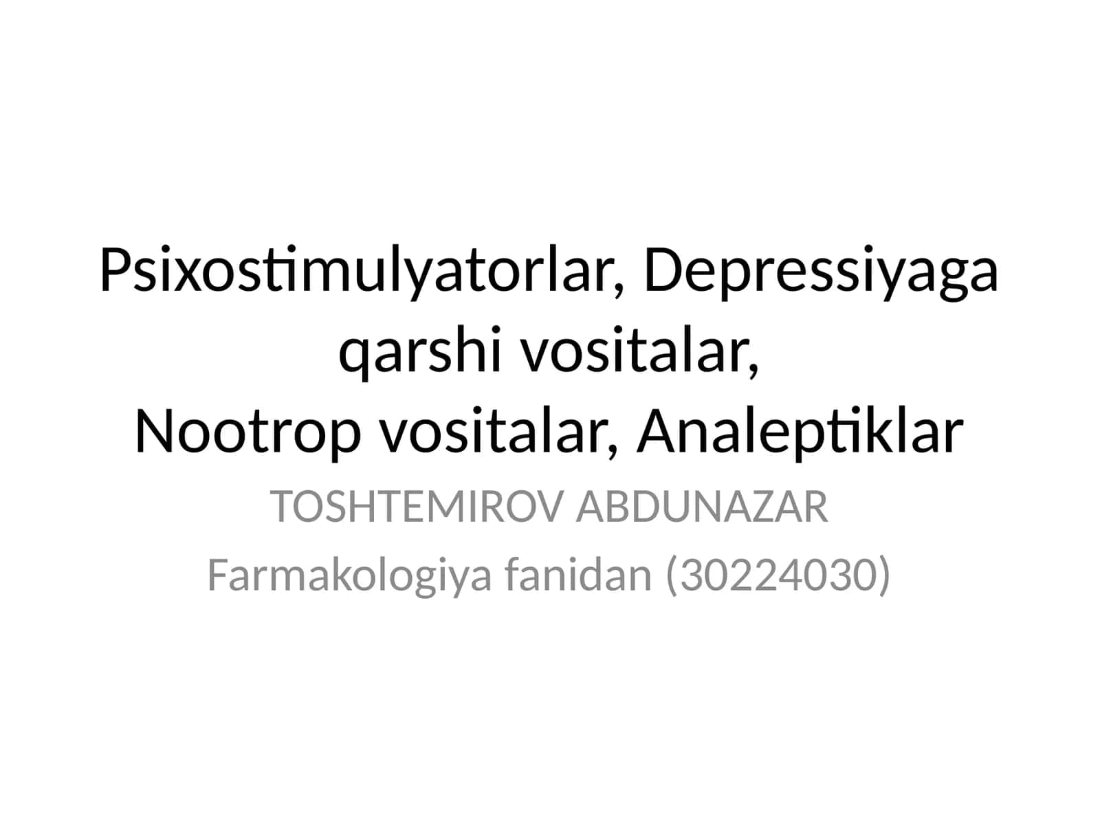Psixostimulyatorlar 1