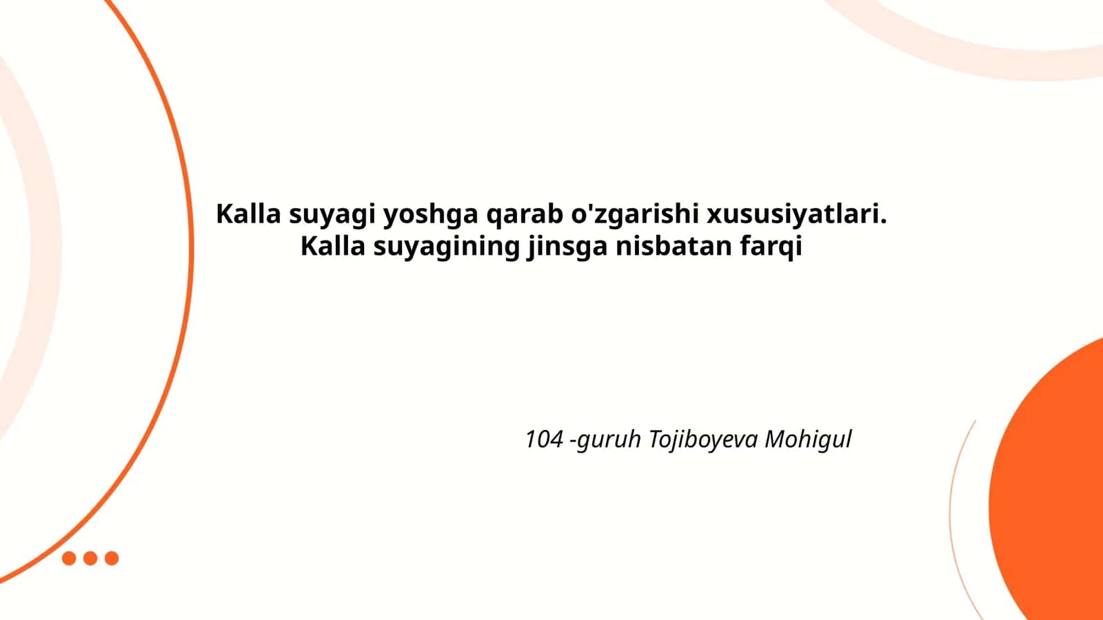 Kalla suyagi yoshga qarab o'zgarishi xususiyatlari 1