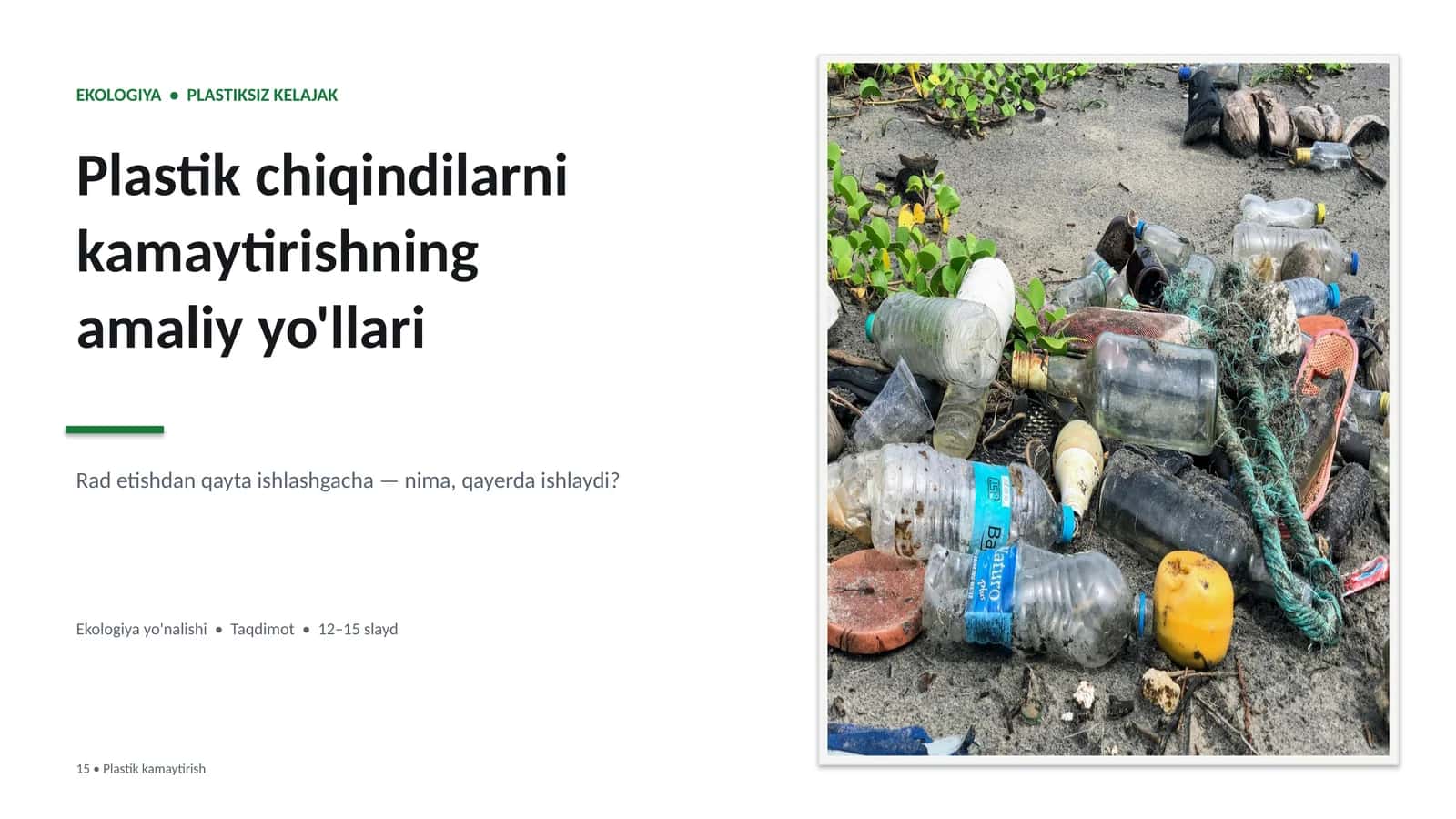 PLASTIK KAMAYTIRISH 1