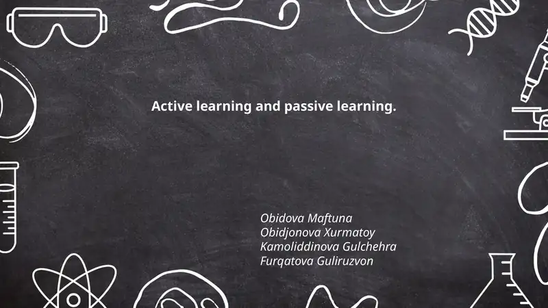 Active learning vs Passive learning 1