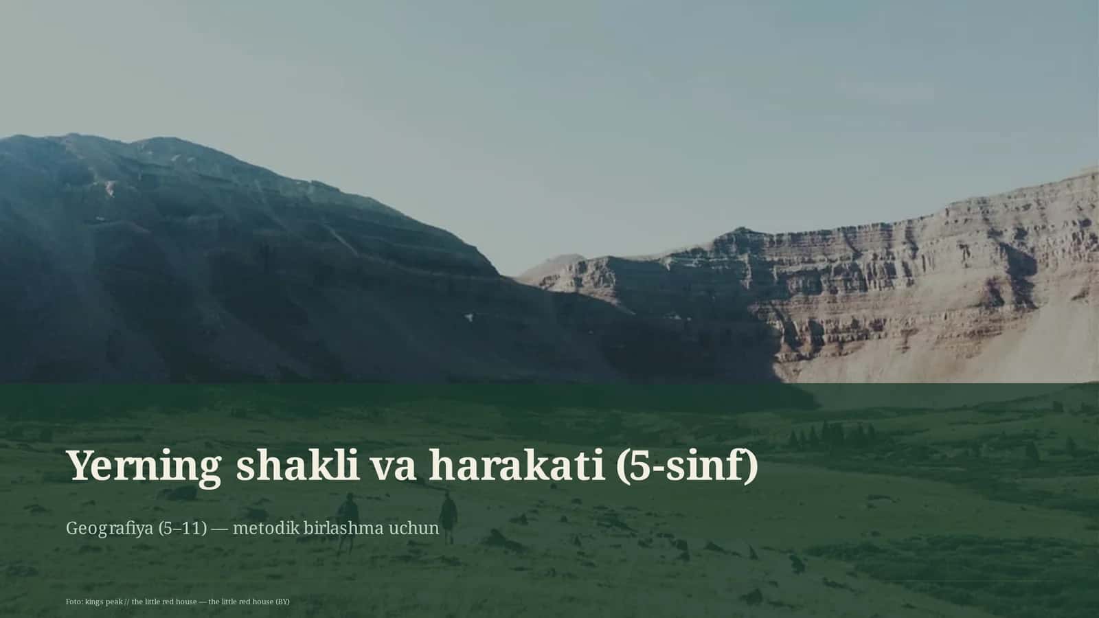 Yerning shakli va harakati (5-sinf) 1